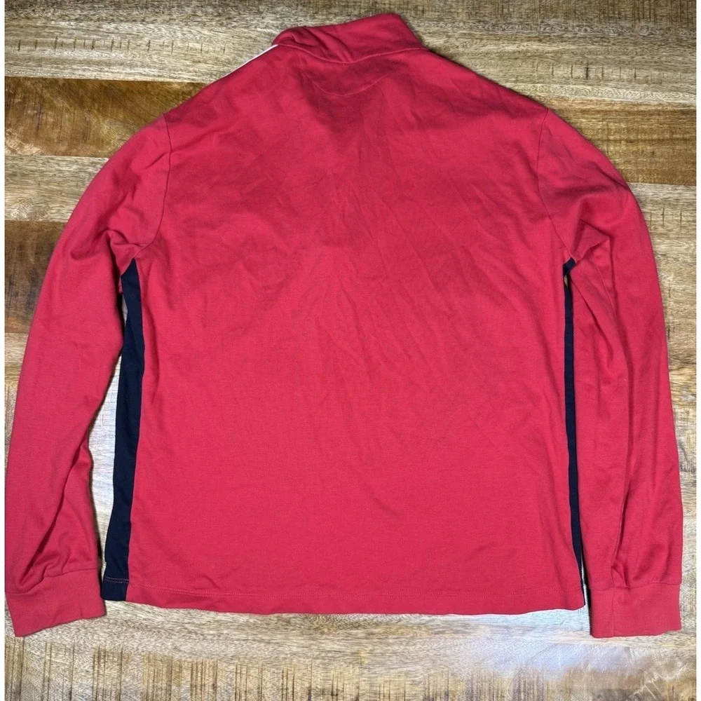 Polo Ralph Lauren Pima Soft Touch Quarter Zip Pullover Red Mens‎ Medium Pony